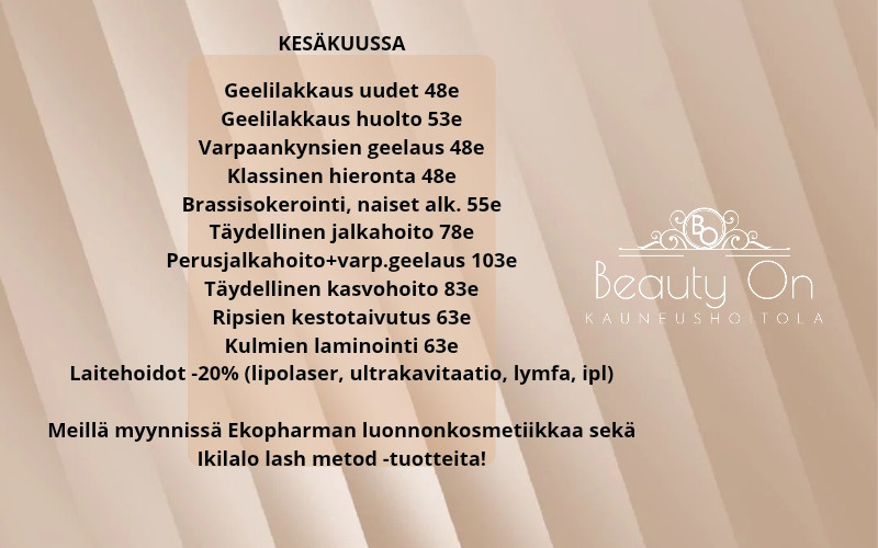 Kesäkuun hemmottelut