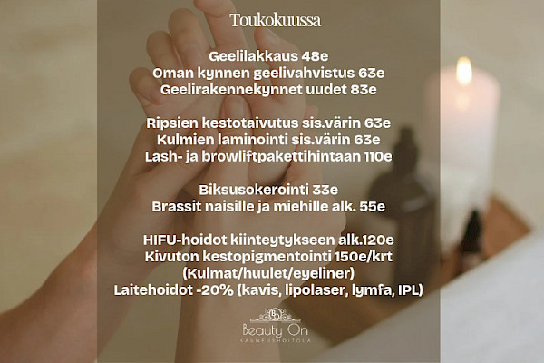 Toukokuun tärpit