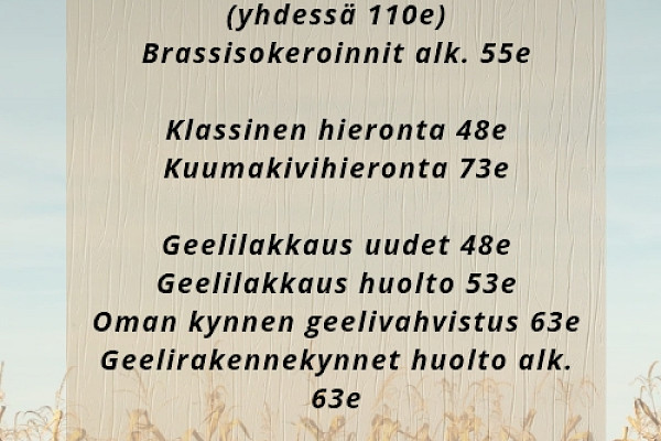 Elokuun hemmotteluihin