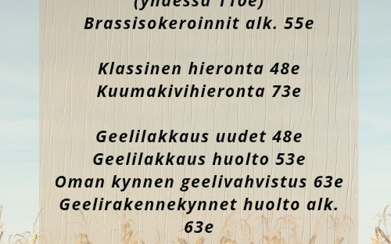 Elokuun hemmotteluihin